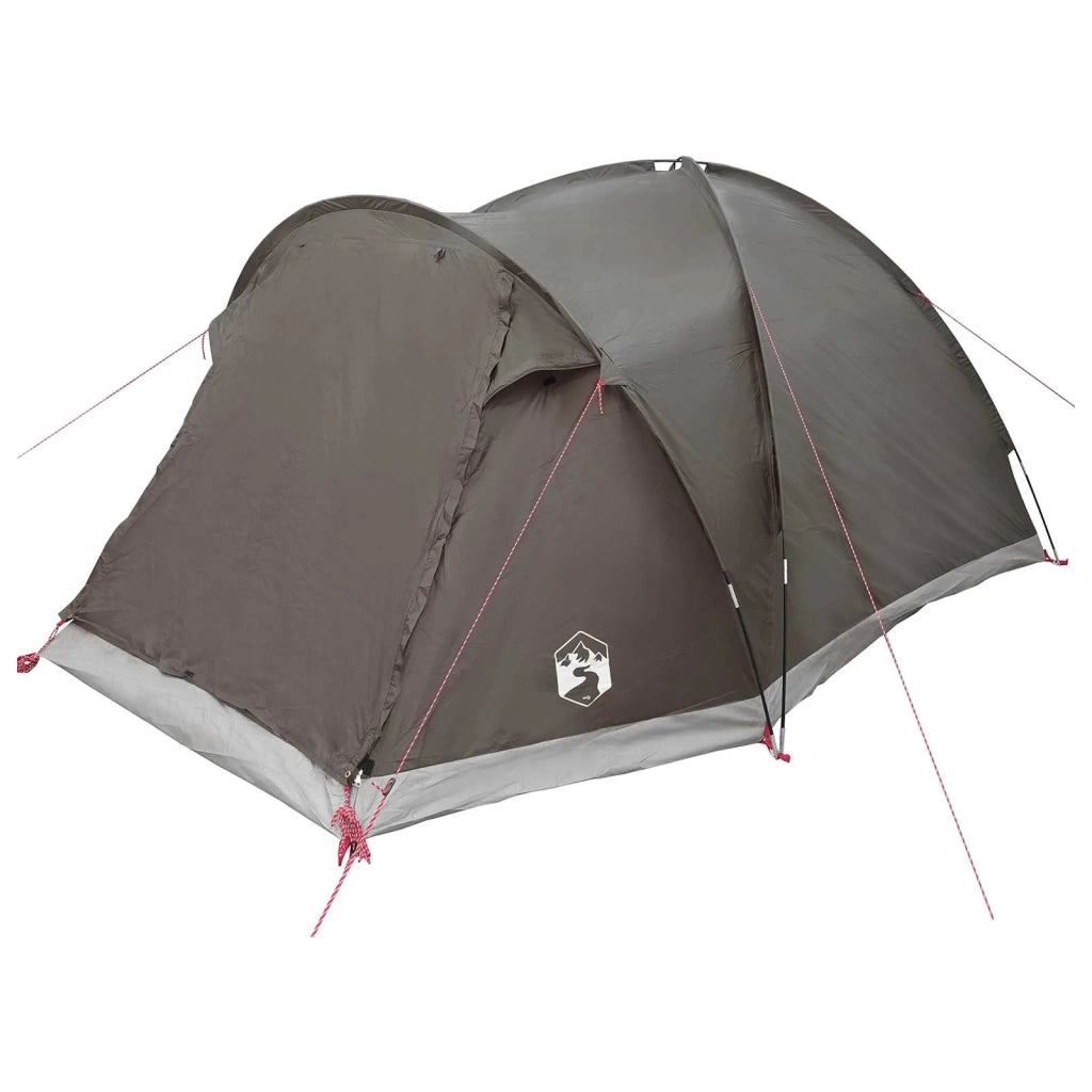 Tenda Capanna Marrone grigio 4 persone Poliestere e Acciaio 42029011