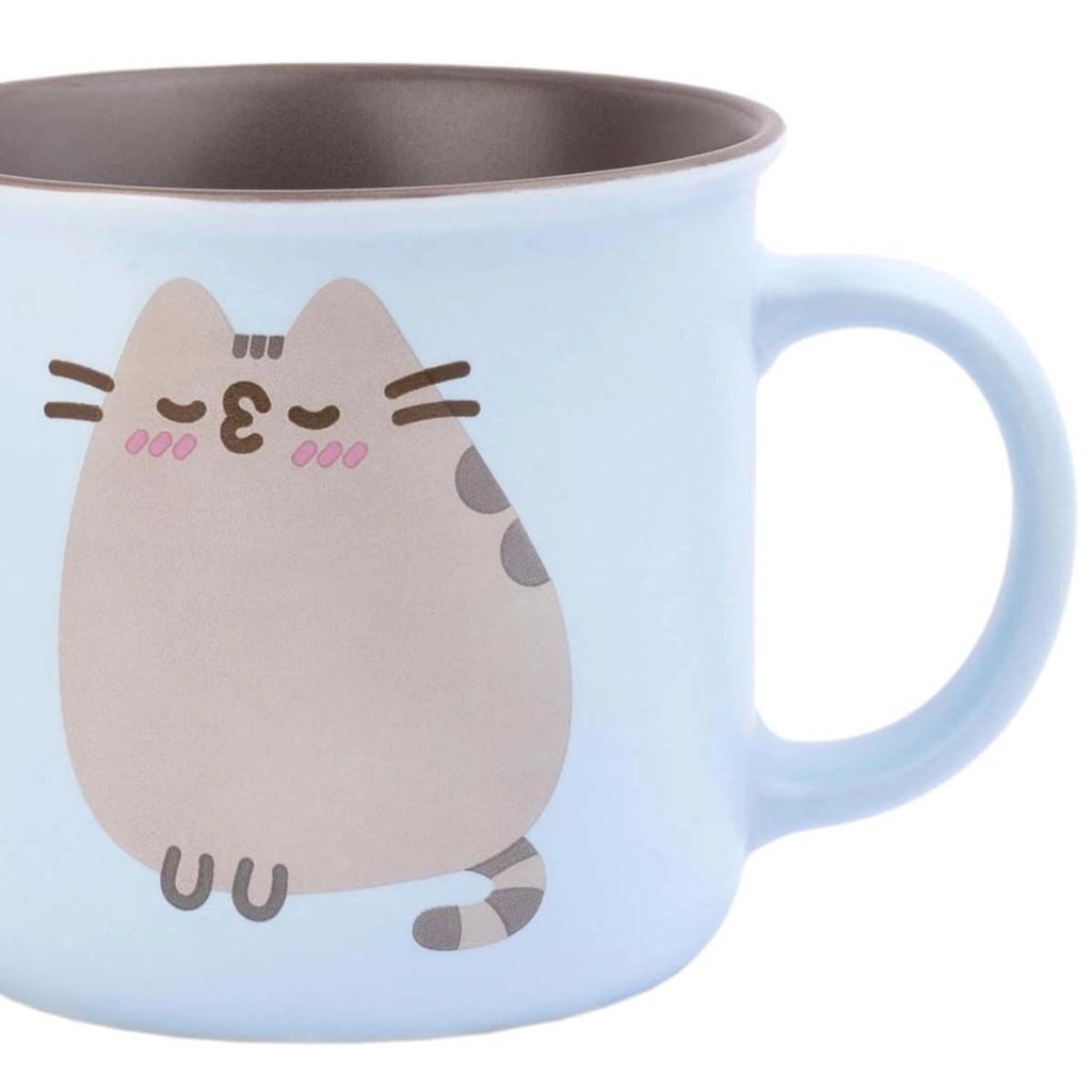 Tazza in ceramica da 380 ml Collezione Purrfect Love Solida Lavabile in lavastoviglie Blu / Marrone Pusheen
