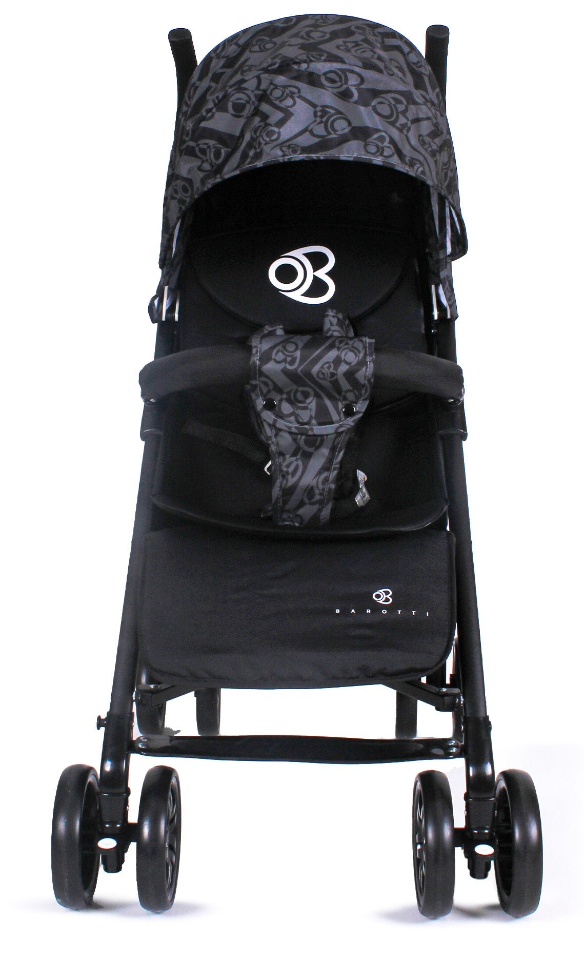 Passeggino Pieghevole per Bambini Barotti Zoom Nero/Grigio