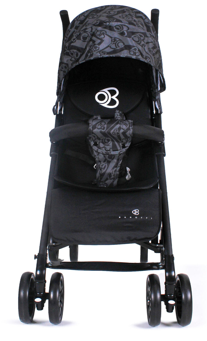 Passeggino Pieghevole per Bambini Barotti Zoom Nero/Grigio