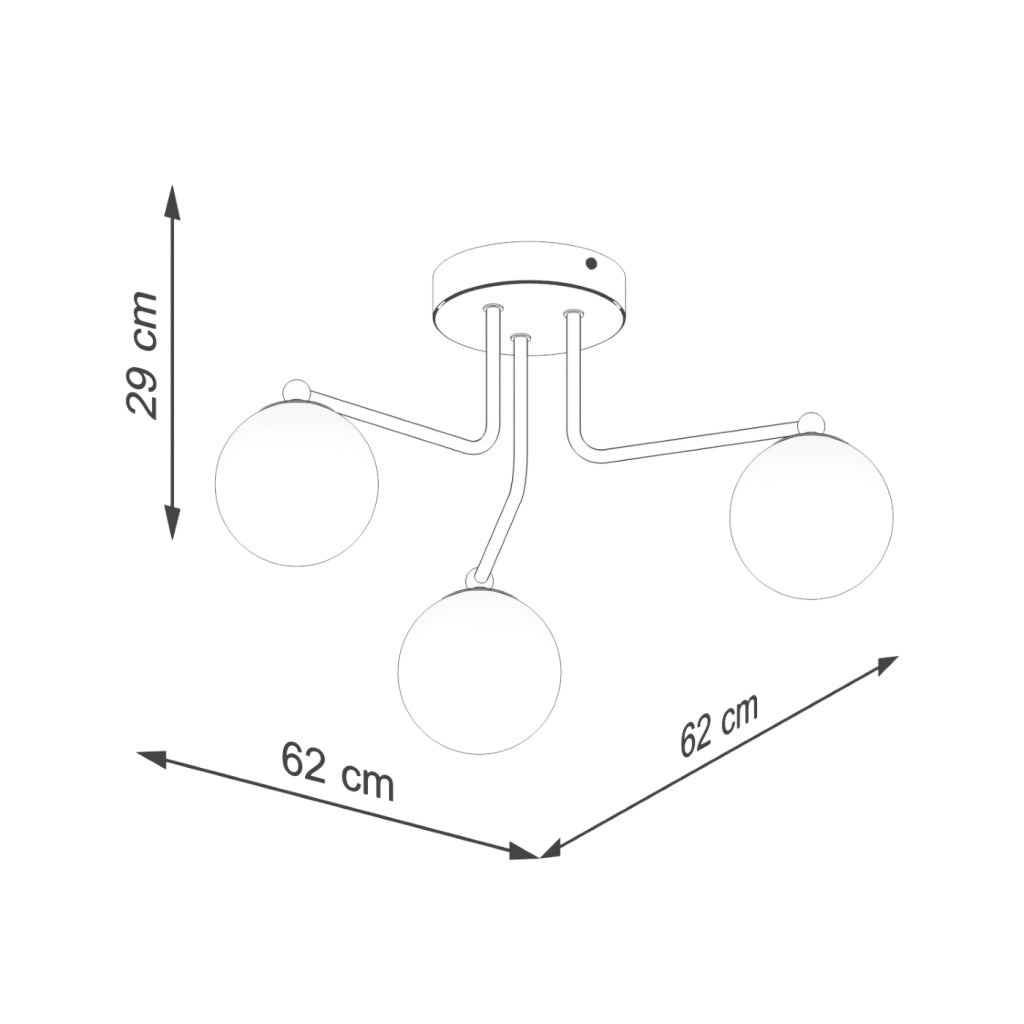Lampadario ASTRAL 3 bianco