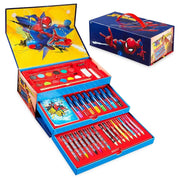 Trade Shop - Set Da Colorare Valigetta Con Colori Bambini Spiderman Cassetti Kit Disegno Pittura 950888a -