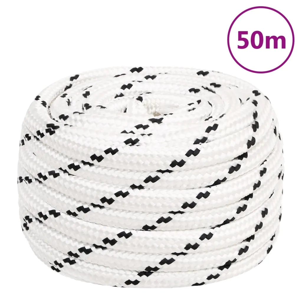 Corda | Fune Intrecciata per Barca Bianca 16 mm x 50 m Poliestere