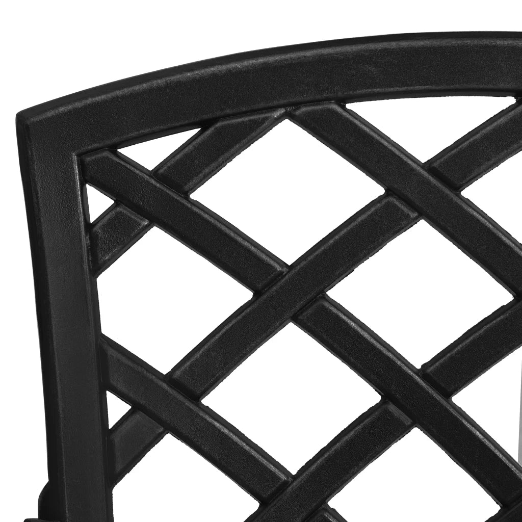 Set da Bistrot 3 pz Nero in Alluminio Pressofuso 3216331