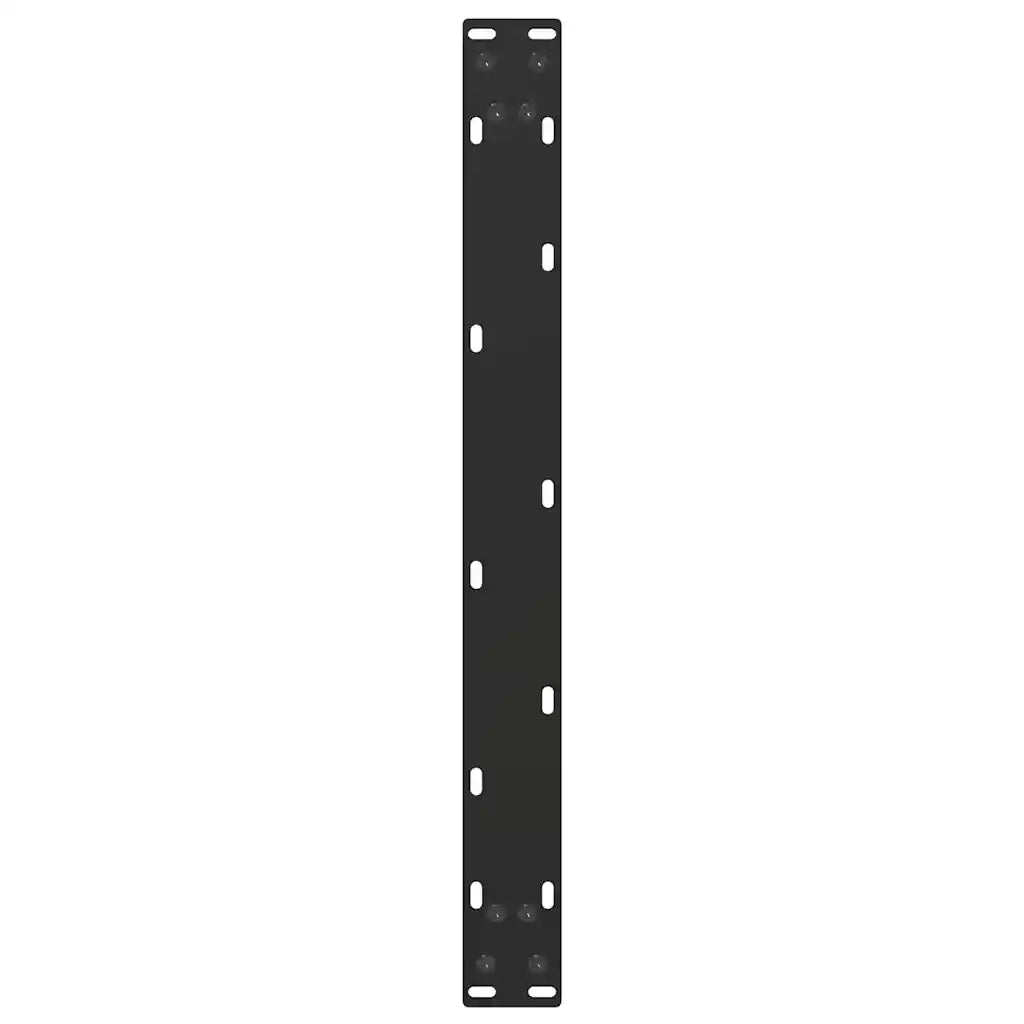 Gambe per Tavolino da CaffÃ¨ a Forma di U 2 pz Nere 70x(30-31) cm Acciaio