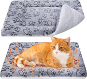 Matraccia di riscaldamento per animali domestici - 61 x 41 cm - Matraccia auto-riscaldante per letto - Matraccia riscaldata per animali domestici - Matraccia per gatti - Matraccia per cani - Isolata - Antiscivolo - Adatta per autunno e inverno