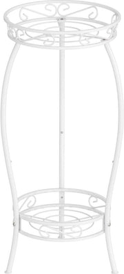 Pianta in legno 69 cm 2-traps vaso per piante appoggio per vaso per interni ed esterni (bianco)