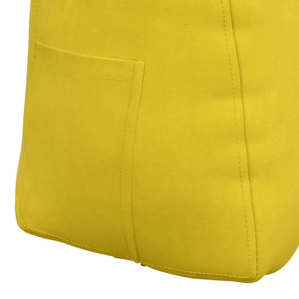Cuscino per Schiena Giallo 60 x 24 x 50 cm Velluto 42014407