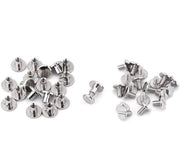 Set di chiodi a testa piana in ottone - antiruggine - decorativo - per cuoio/scarpine - chiodi a testa piana - 20 pezzi