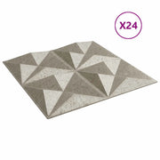 Pannelli da parete 24 pz Beton Origami 50 x 50 cm Schiuma XPS CFW4565358