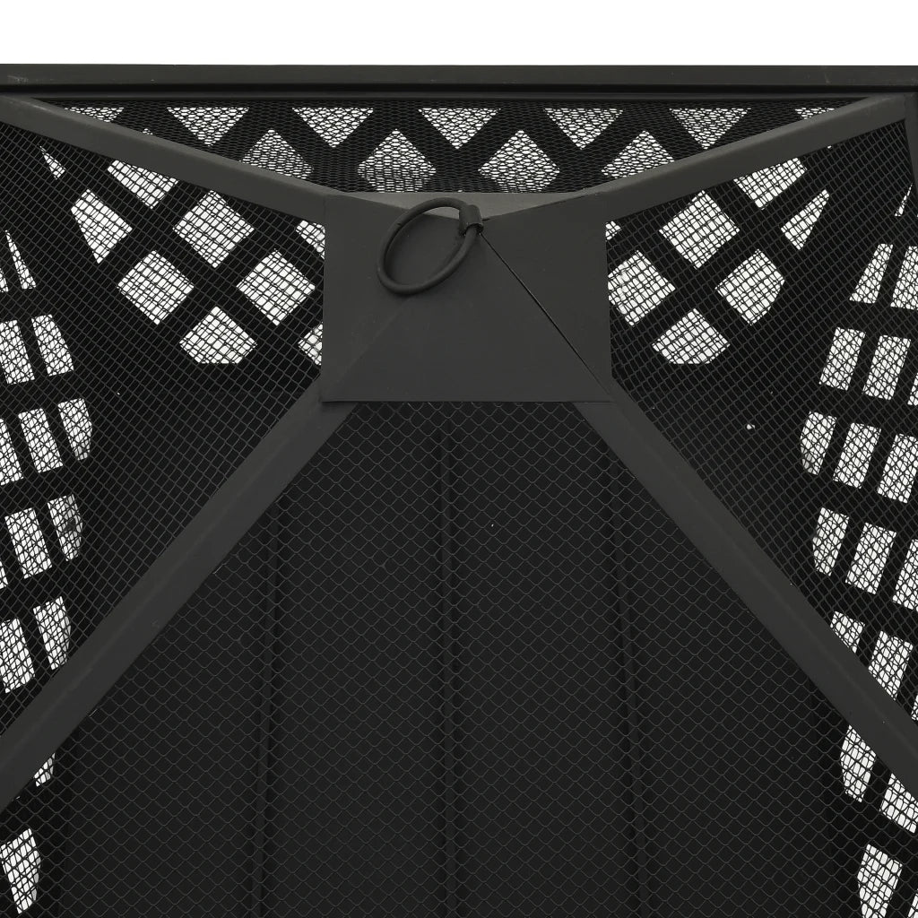 Braciere con Attizzatoio 64 cm XXL in Acciaio 311894