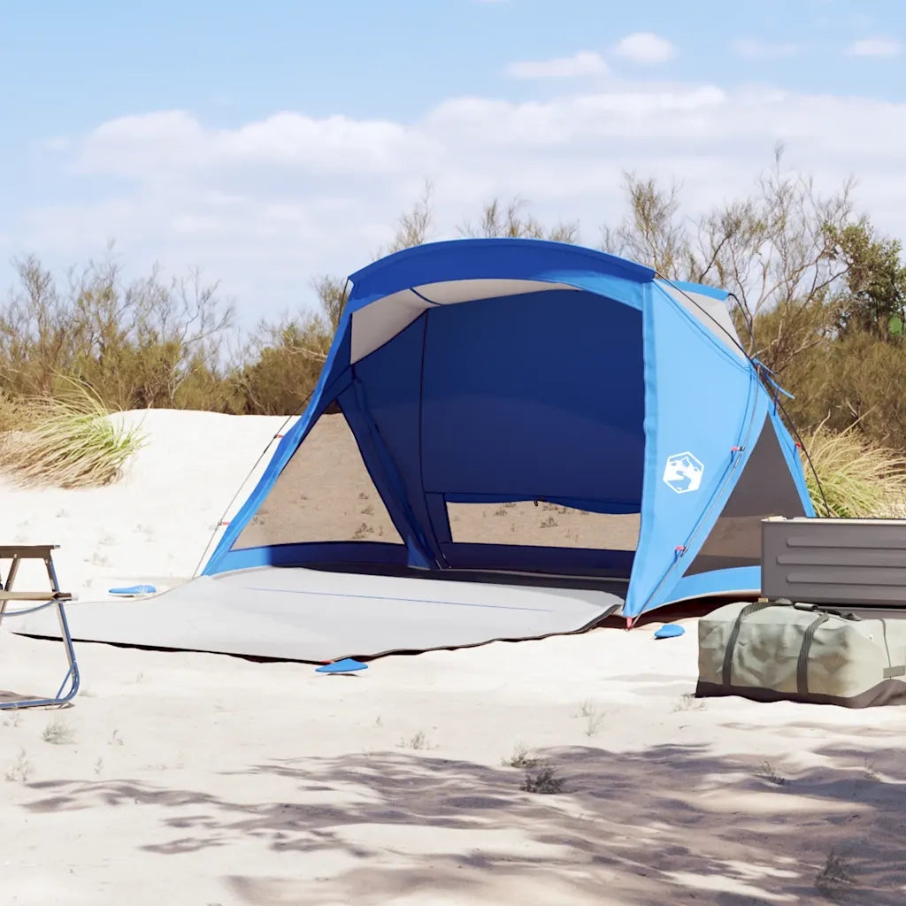 Tenda da Spiaggia 2 Persone Azzurra Impermeabile