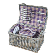 Cestino da picnic per 2 persone con borsa termica grigio viola beige 03_0010203