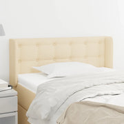 Testiera ad Orecchio Crema 93x16x78/88 cm in Tessuto 3119189