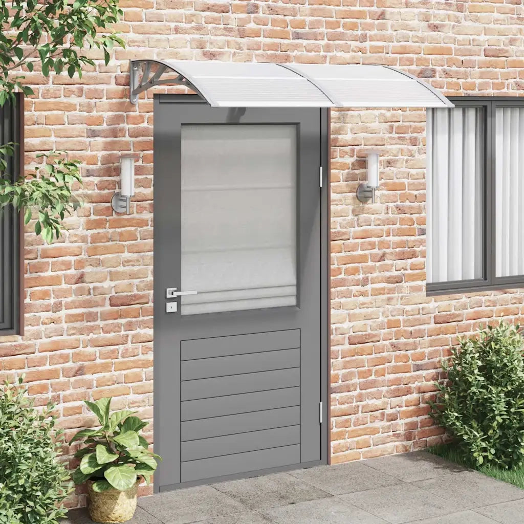 Tettoia per Porta Grigia 150x100 cm Policarbonato