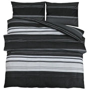 Set Copripiumino Nero e Bianco 140x200 cm in Cotone CFW3361626