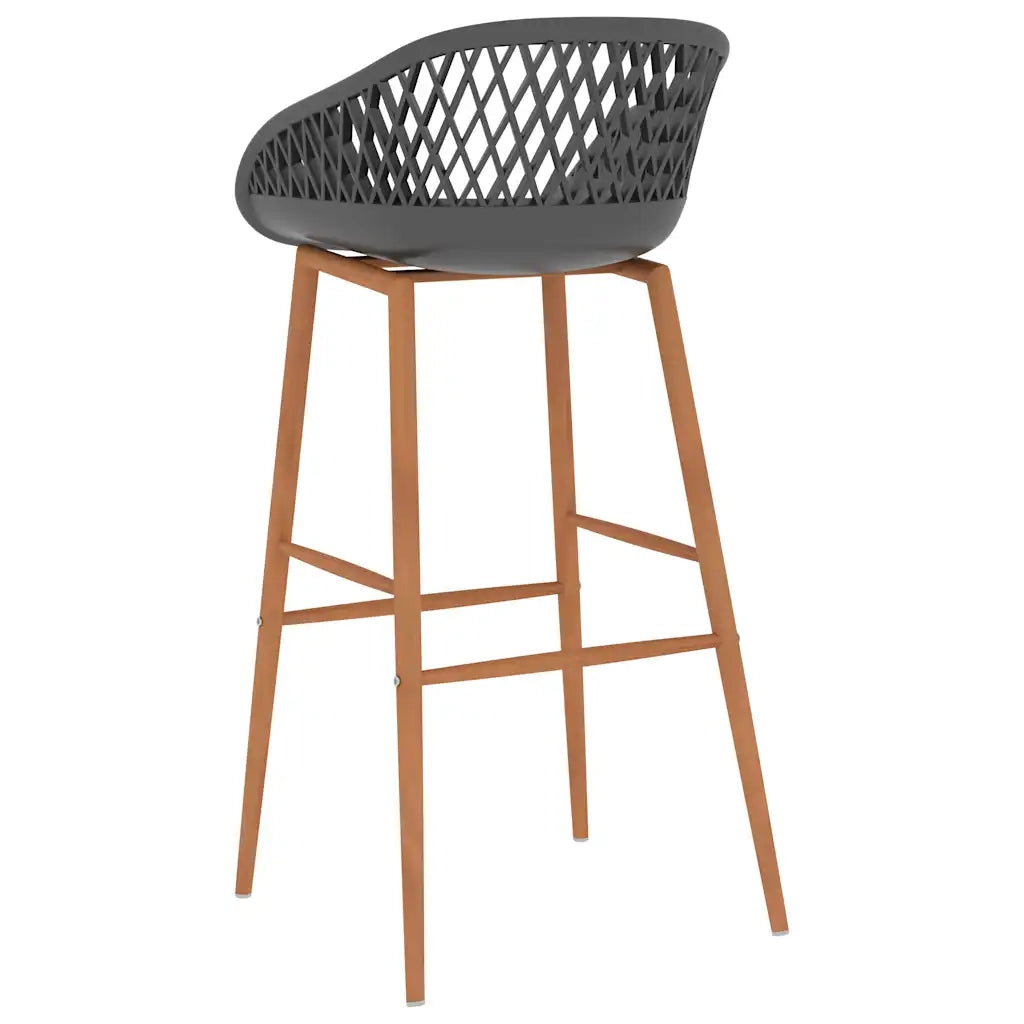 Set da Bar 5 pz Nero e Grigio 3057380