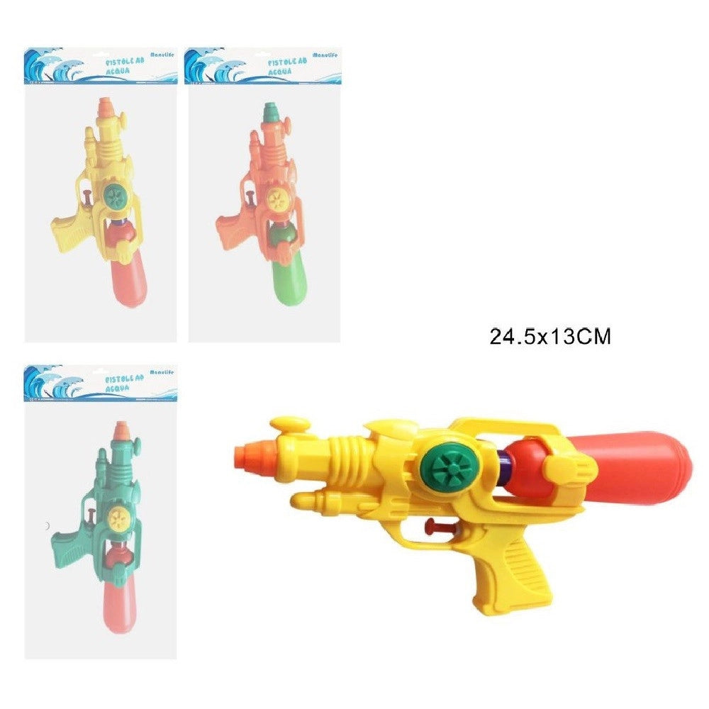 Trade Shop - Pistola Ad Acqua Con Serbatoio 24.5x13cm Gioco Bambini Mare Col Assortiti 605441 -