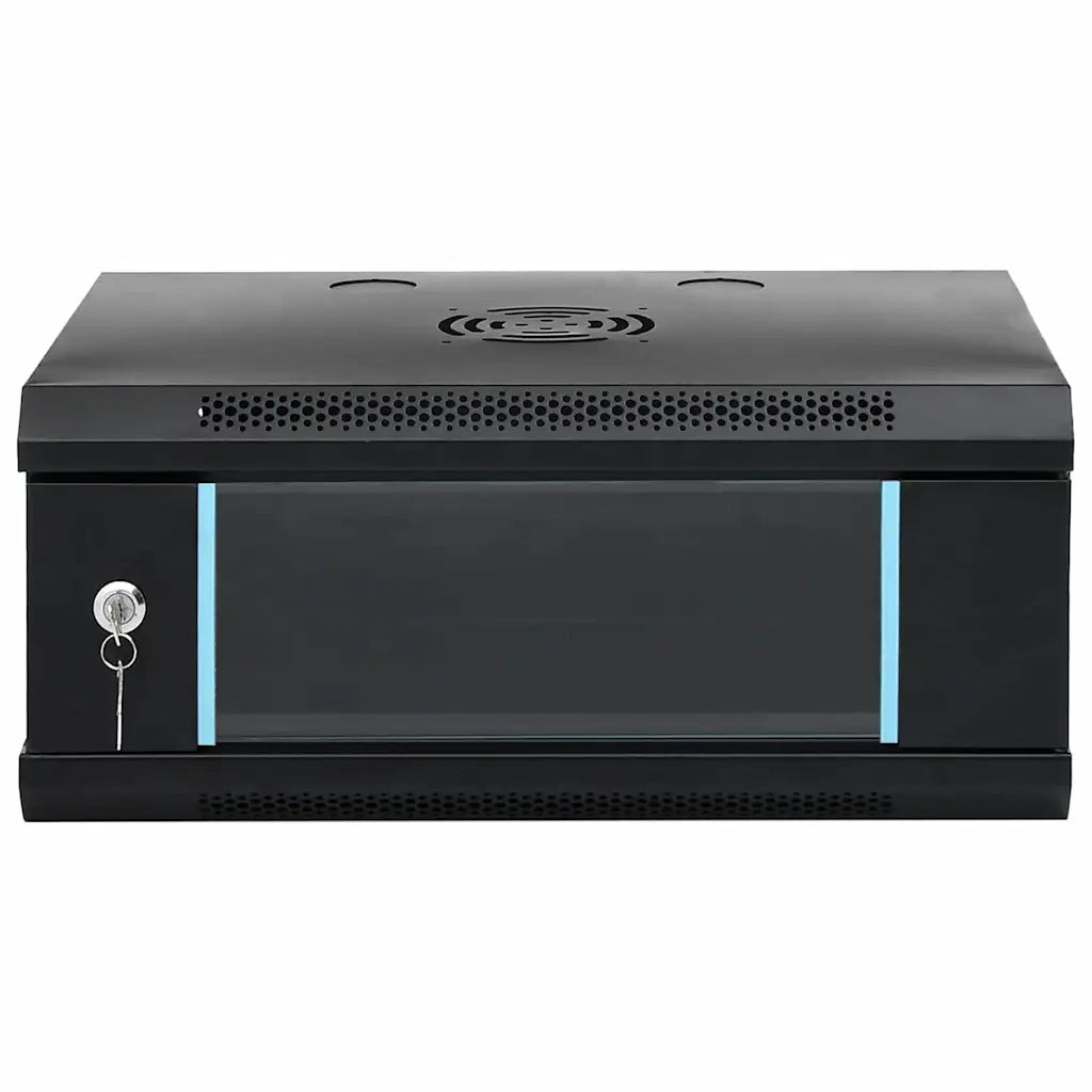 vidaXL Armadietto di rete Nero 53 x 35 x 21 cm Acciaio
