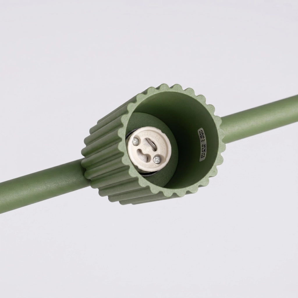 Lampadario KARBON 4 verde oliva