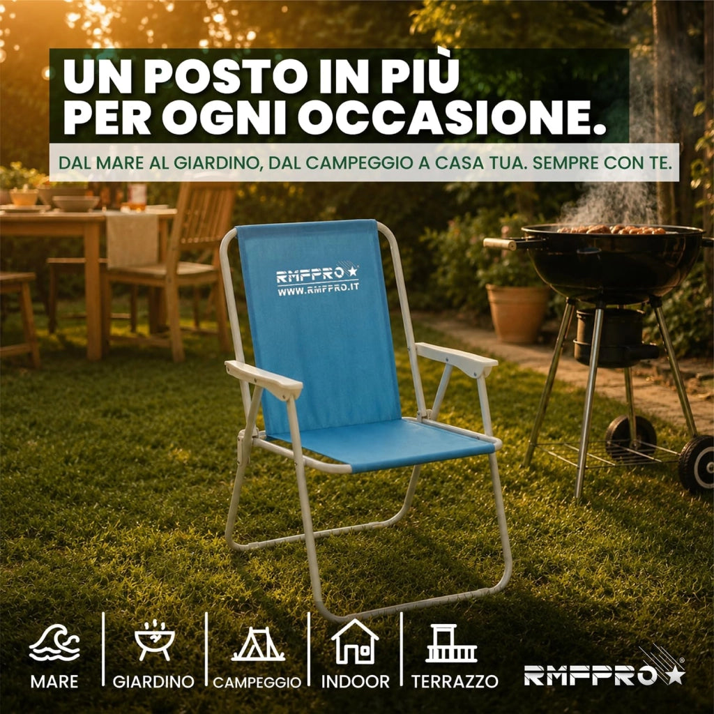 RMF PRO SEDIA PIEGHEVOLE DA SPIAGGIA BLU