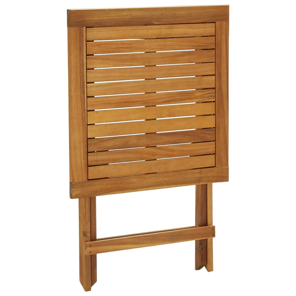 Set da Bistrot 3 pz | Set Salotto da Giardino Pieghevole con Cuscini Massello di Acacia