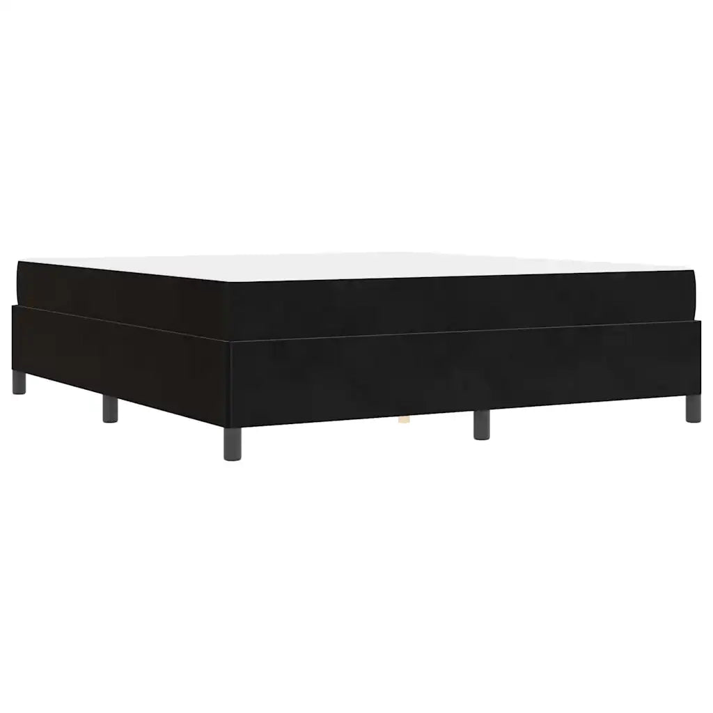 Struttura del letto con materasso Nero 180 x 200 cm Tessuto 3399080