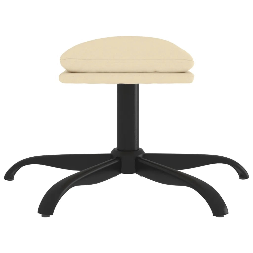 Poggiapiedi Crema 60x60x39 cm in Tessuto cod mxl 57366