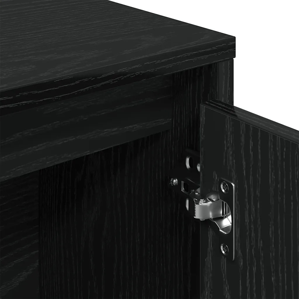 Libreria Rovere Nero 89x24x101,5 cm in Legno Multistrato 860401