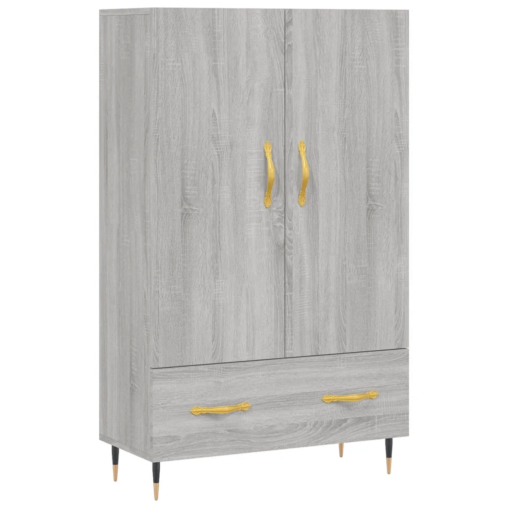 Credenza Grigio Sonoma 69,5x31x115 cm in Legno Multistrato 828218