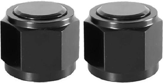 Adattatore di scarico universale - Flare Cap - Connettore di alimentazione del carburante - Lega di alluminio - Nero - AN12 - Adattatore di sostituzione