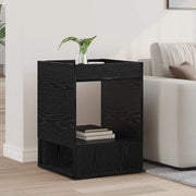 Tavolino Rovere Nero 40 x 40 x 56 cm Legno multistrato 890946