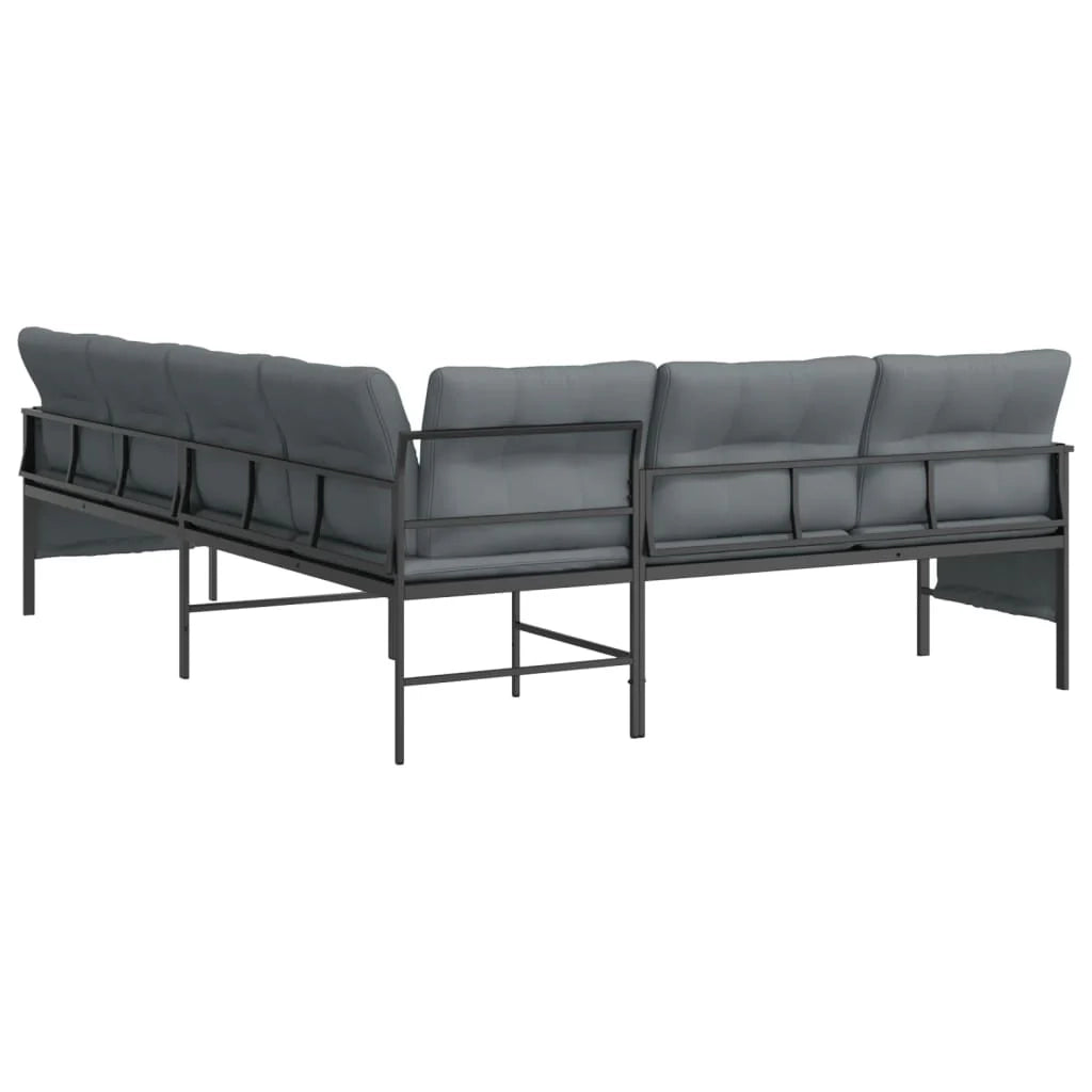Divano angolare da giardino 230 x 168 x 65 cm acciaio e textilene antracite 02_0013206