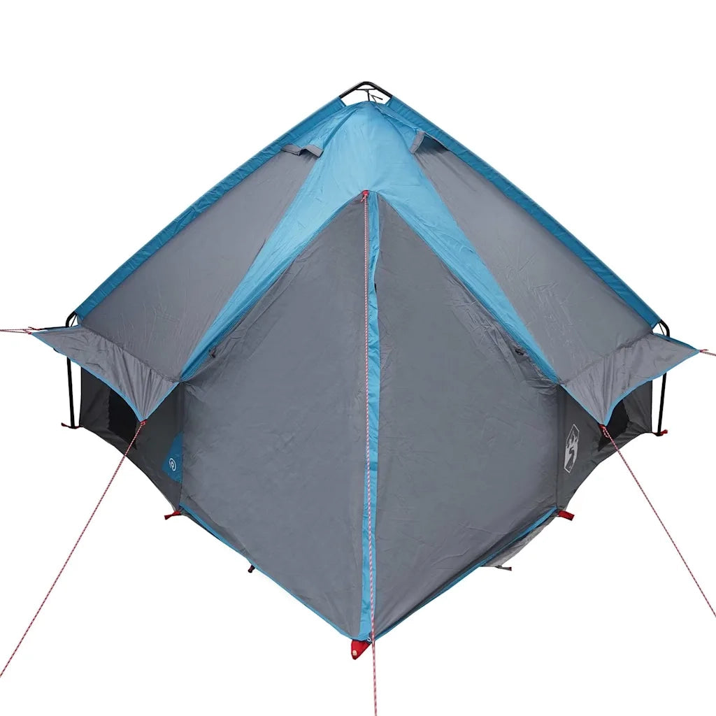 Tenda Teepee per 4 persone Blu e Grigio 388 x 320 x 169 cm 42004075