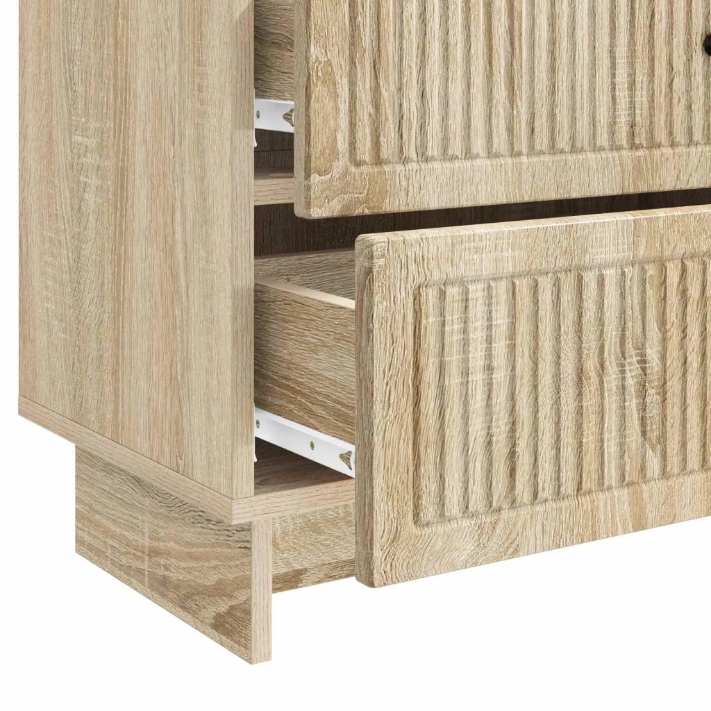 Comodino | Armadio da Notte | Mobiletto da notte con cassetto Rovere Sonoma 62 x 34,5 x 47,5 cm