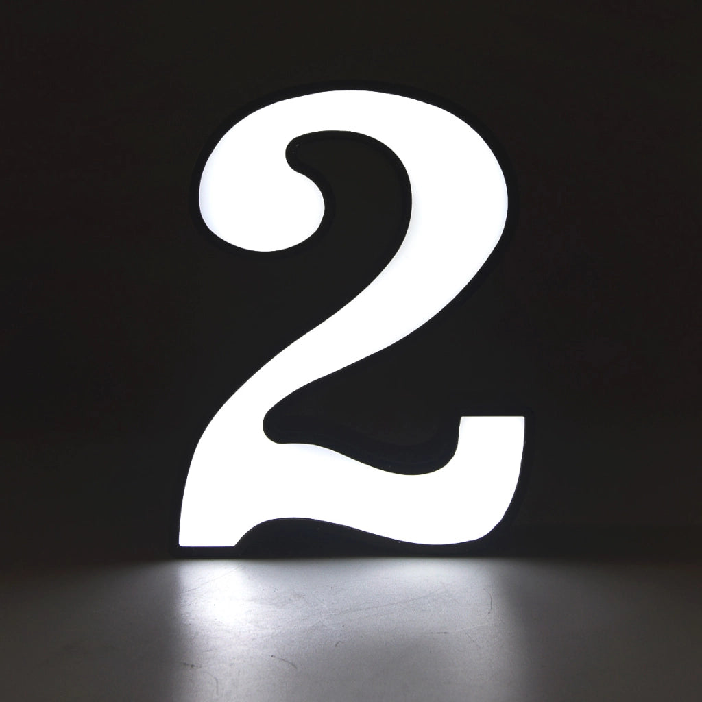 DECORAZIONE LUMINOSA LED A BATTERIA NUMERO 2 - IDEALE PER EVENTI COMPLEANNI E DECORAZIONI PER LA CASA