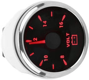 Misuratore di Tensione 52mm - IP67 Resistente all'Acqua - 9-32V Tensione di Rete - Alta Precisione - Installazione Facile - Consumo di Corrente Basso - Multimetro di Tensione