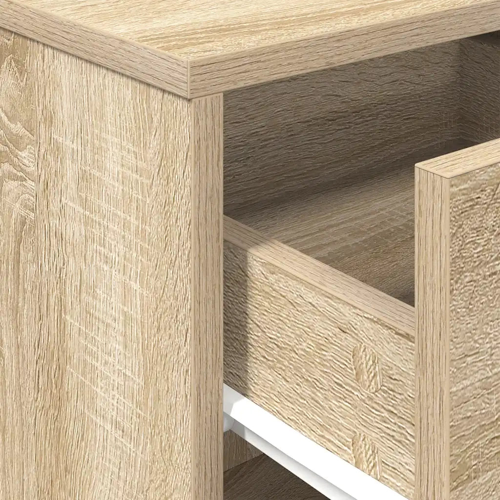 Comodini 2 pz con Cassetto Rovere Sonoma 40x34x50 cm