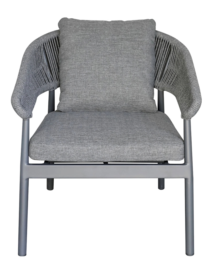 Cheonda - Salotto Cap-Ferrat in alluminio Greenwood Materiale: Alluminio, Colore: Antracite