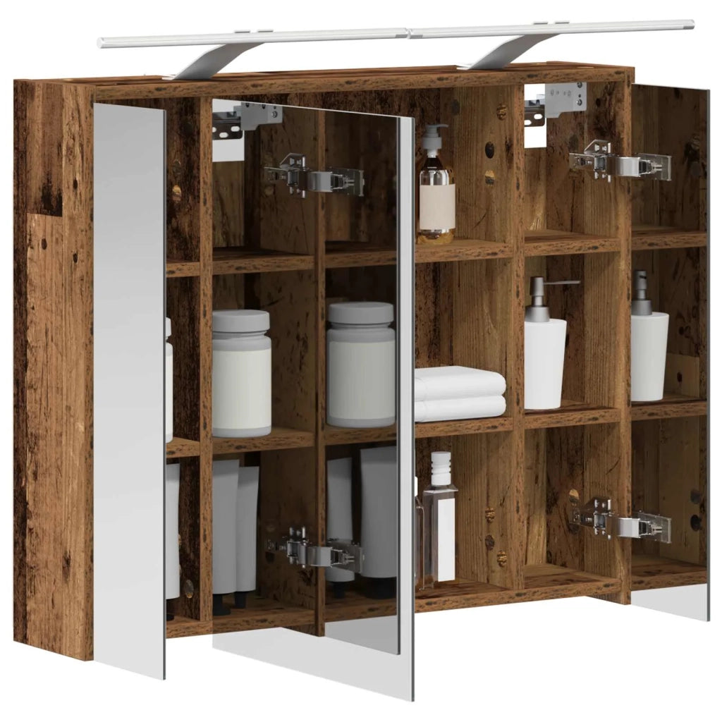 Mobiletto per specchio da Bagno | Armadio da bagno Legno vecchio