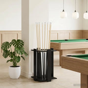 Supporto per stecche da biliardo Legno ingegnerizzato Nero 8006783