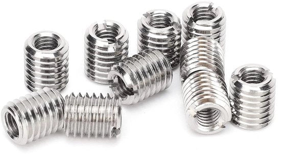 Riduttore di Filo M10 a M6 - 10 pezzi - Strumento per Estensione di Cavo - Riduttore produttivo M6X1.0 femmina e M10X1.5 maschio - Inserimento Viti .