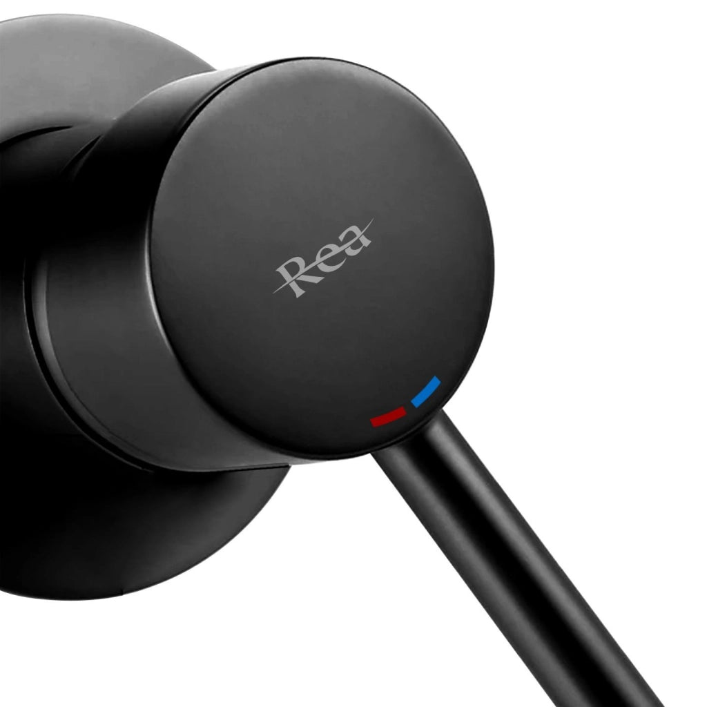 Rubinetto Da Incasso Rea Lungo Long Black Mat + Box