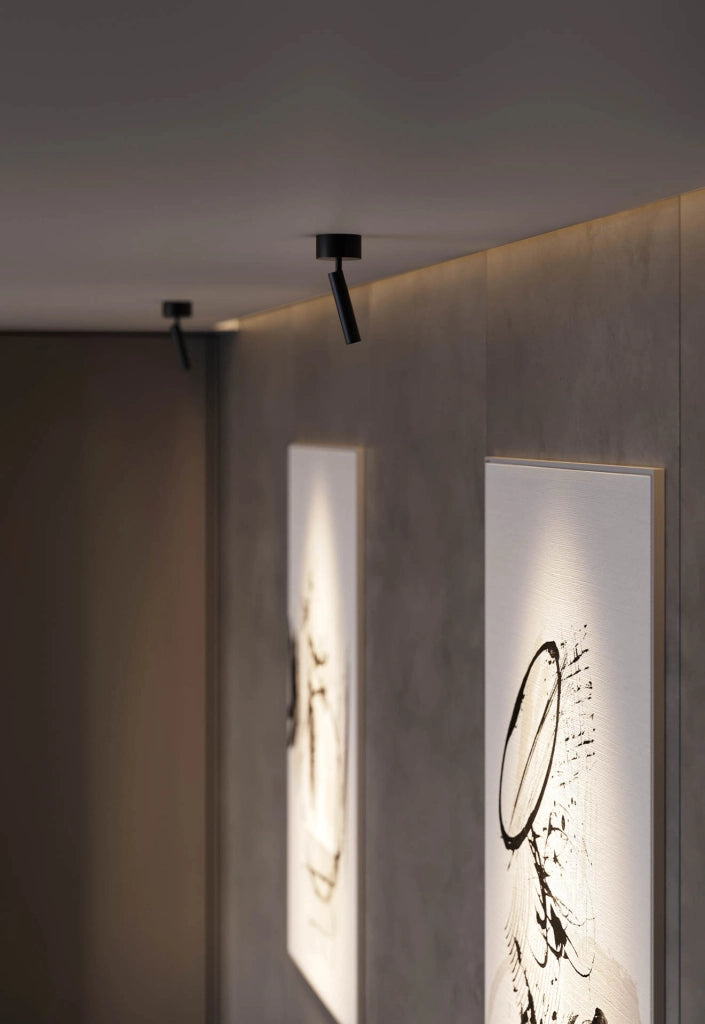 ALP Proiettore LED da superficie serie ALP 4,5W 36º 3000K Bianco Opaco per illuminazione d'accento d'interni, ideale per contesti minimalisti