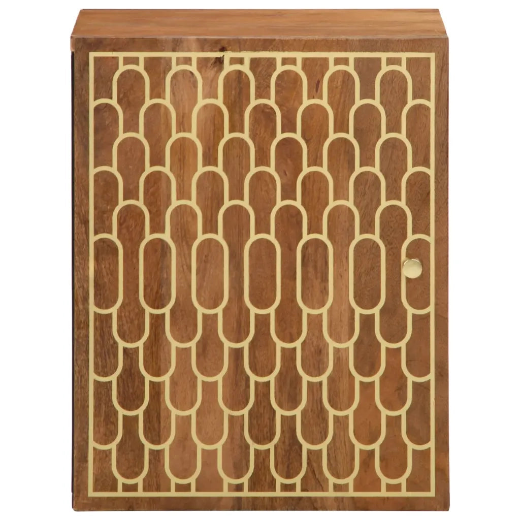 vidaXL Mobile da Bagno a Parete 38x33x48 cm in Legno Massello di Mango