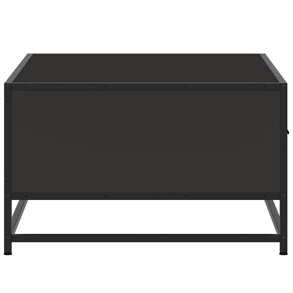 vidaXL Tavolino Salotto Nero 90x57x35 cm in Truciolato e Metallo