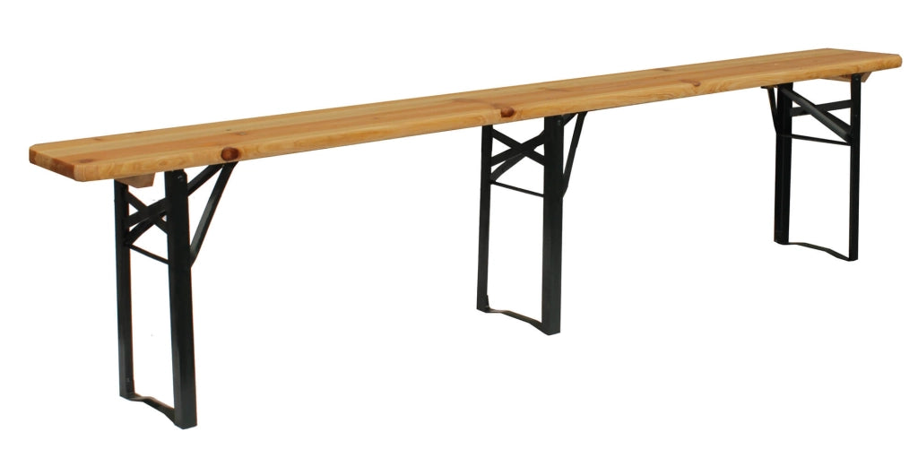 Set Birreria da Giardino Pieghevole Tavolo 200x70 cm in Legno di Abete