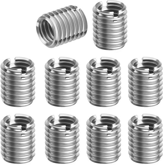 Adattori a vite a 10 pezzi in acciaio inox da M8 a M10 - 12 mm di lunghezza - Adattatore a vite