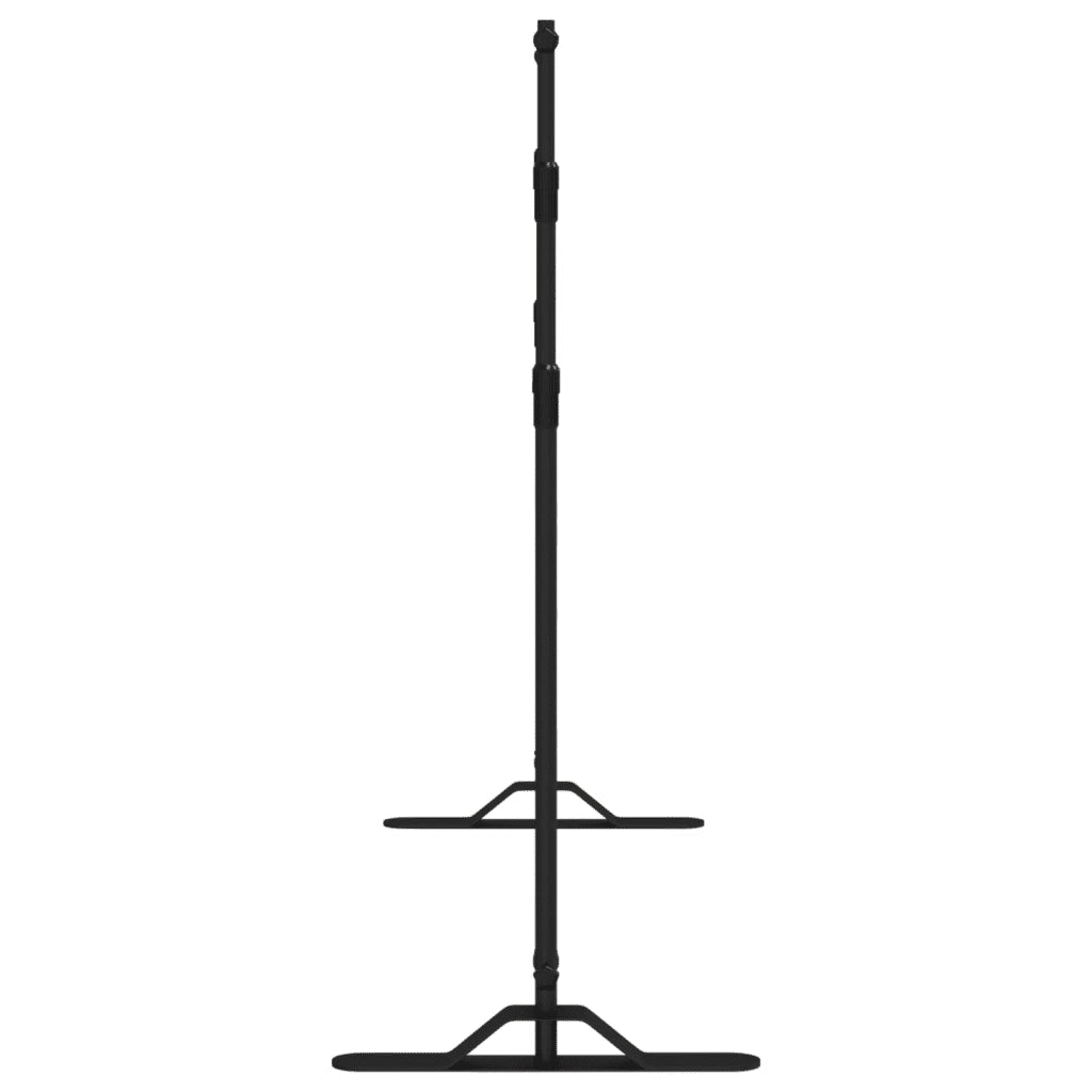 Supporti per Fondali 2 pz Neri 305x243 cm in Acciaio 3187467