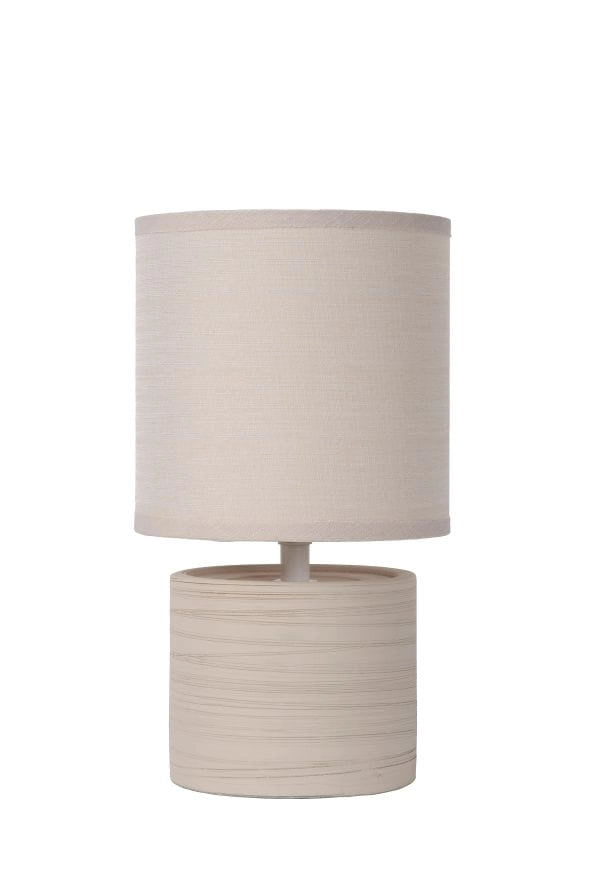 Lampada da tavolo Lucide Greasby crema E14 40W 26cm